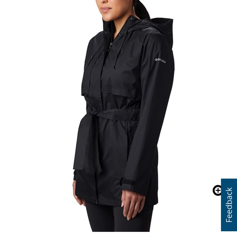 Black Columbia rain jacket